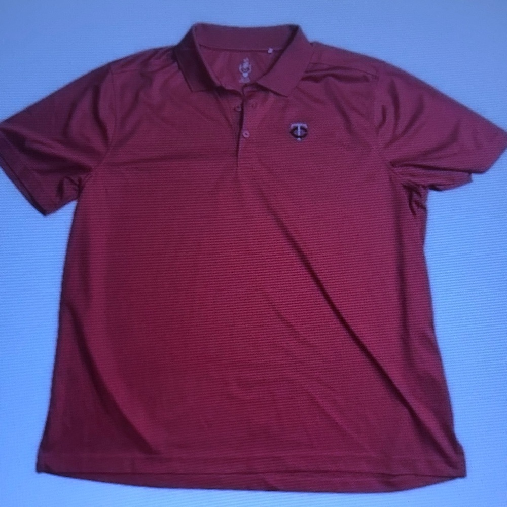 Men's Maroon Polo Shirt with Embroidered Logo